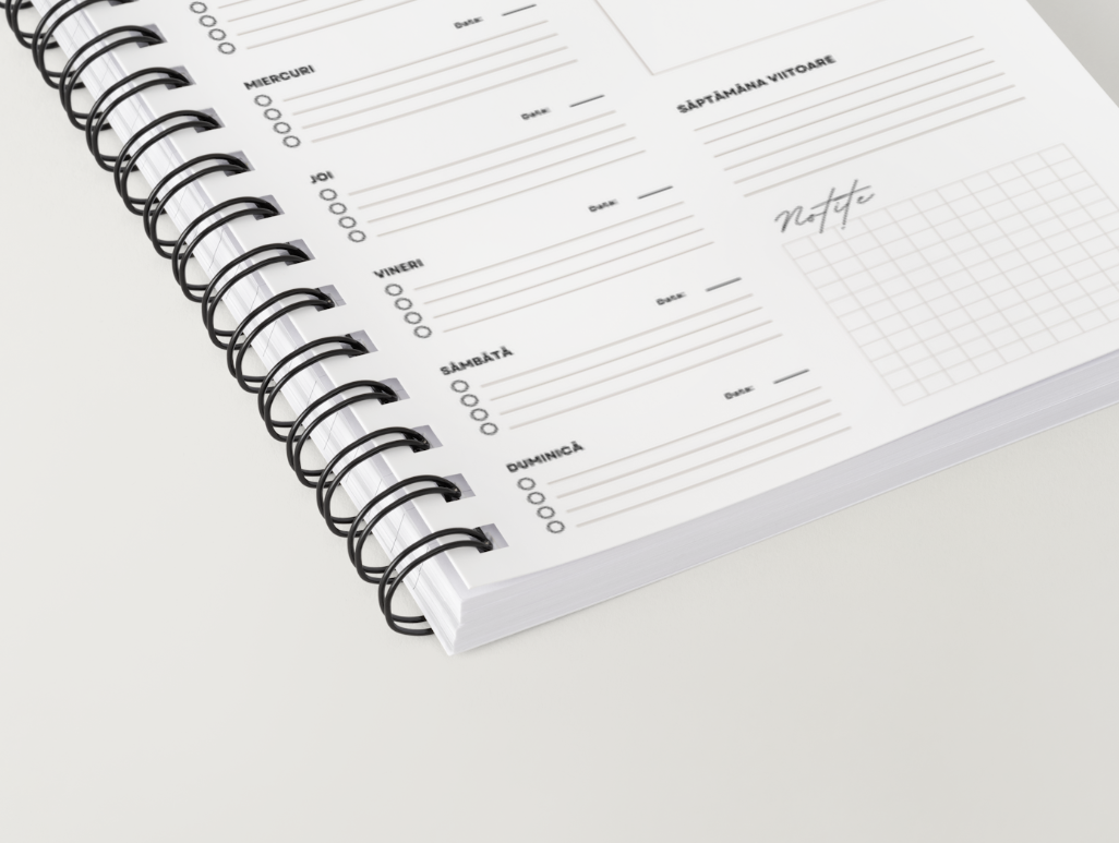 Pet planner close-up