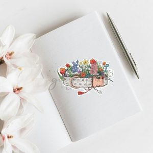 Sticker zgarda cu flori