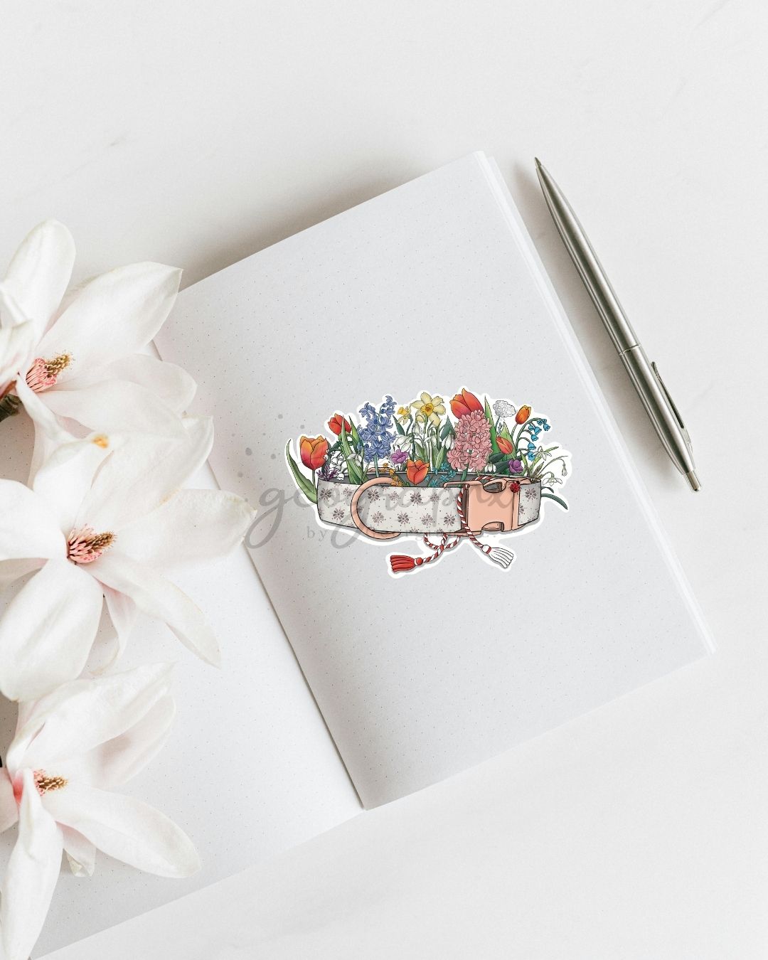 Sticker zgarda cu flori