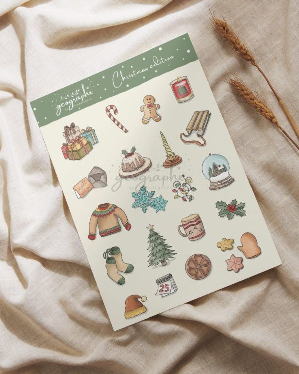 Filă stickere – ediția de Crăciun